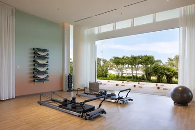 Movement studio with Pilates reformers